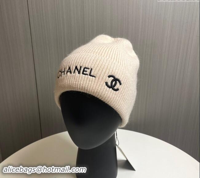 Well Crafted Chanel Knit Hat 1019021 Beige 2024