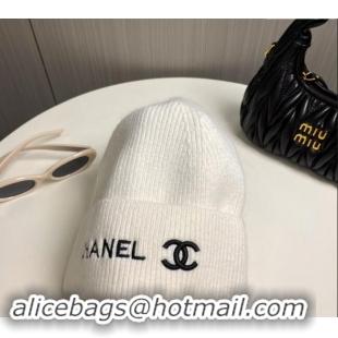 Reasonable Price Chanel Knit Hat 1019021 White 2024