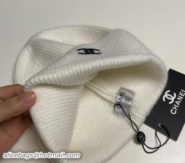 Reasonable Price Chanel Knit Hat 1019021 White 2024