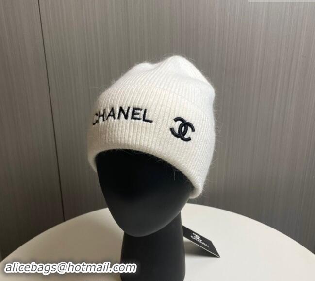 Reasonable Price Chanel Knit Hat 1019021 White 2024