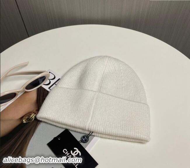 Reasonable Price Chanel Knit Hat 1019021 White 2024