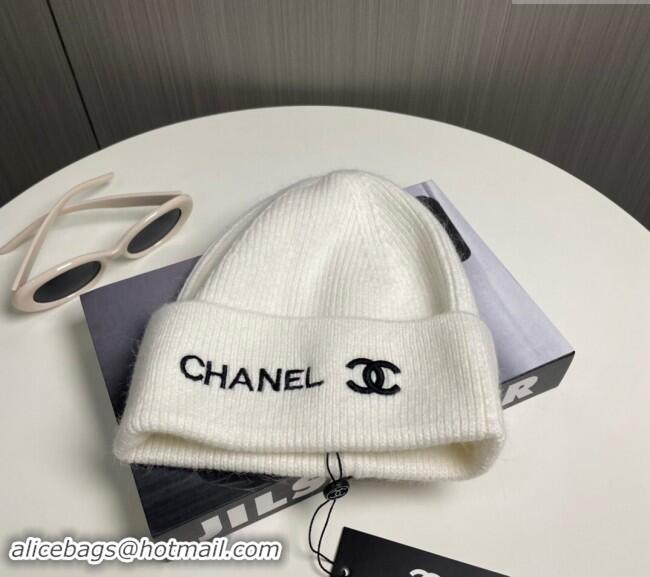 Reasonable Price Chanel Knit Hat 1019021 White 2024