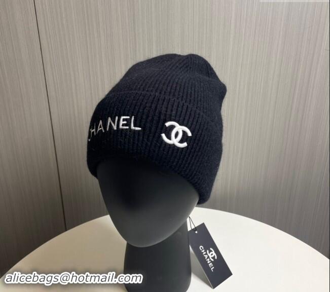 Fashion Discount Chanel Knit Hat 1019021 Black 2024