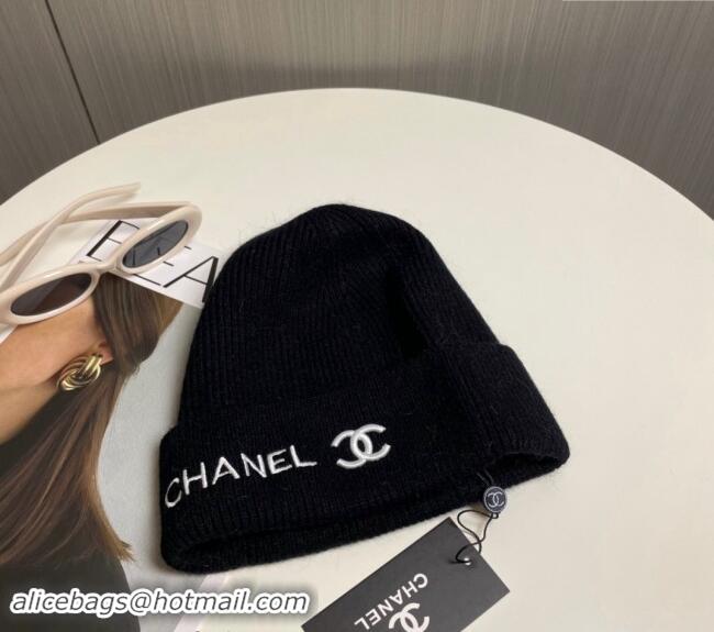 Fashion Discount Chanel Knit Hat 1019021 Black 2024