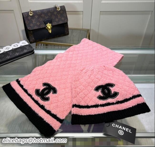 Grade Quality Chanel Long Scarf and Hat Set CH102113 Pink 2024