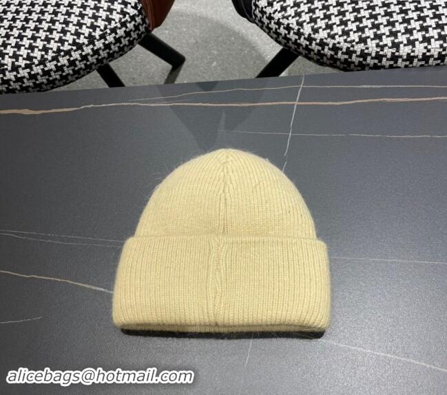 Cheapest Prada Knit Hat with Charm 0111 Yellow 2024