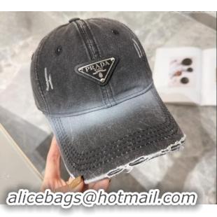 Grade Design Prada Denim Baseball hat 0131 Black 2024