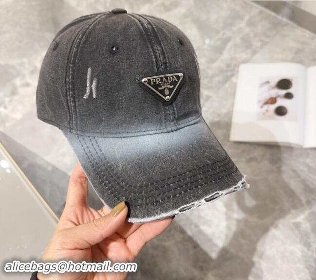 Grade Design Prada Denim Baseball hat 0131 Black 2024