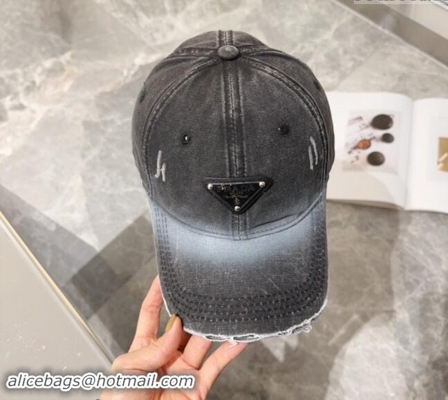 Grade Design Prada Denim Baseball hat 0131 Black 2024