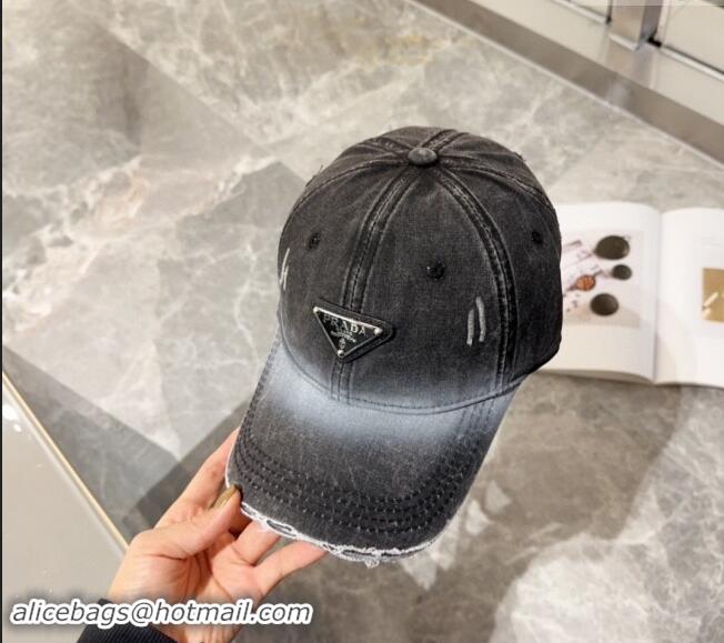 Grade Design Prada Denim Baseball hat 0131 Black 2024