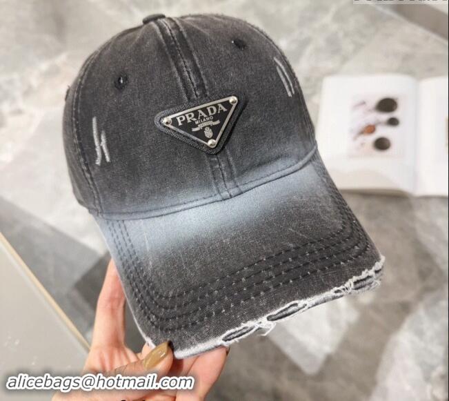 Grade Design Prada Denim Baseball hat 0131 Black 2024