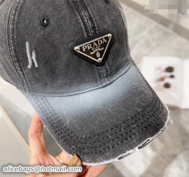 Grade Design Prada Denim Baseball hat 0131 Black 2024