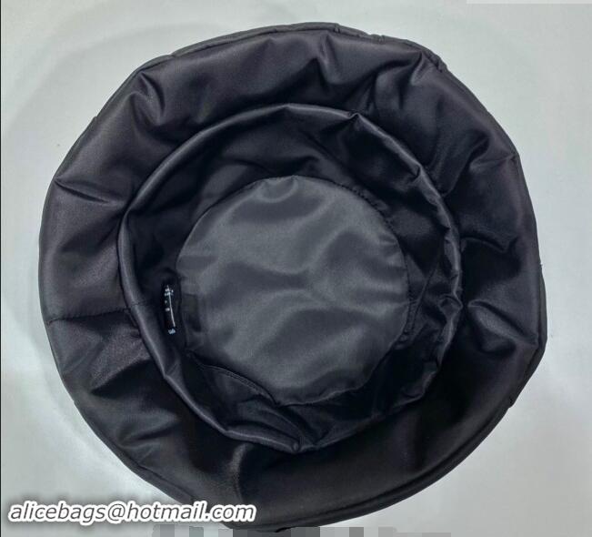 Fashion Discount Prada Quilted Nylon Bucket Hat P0048 Black 2024