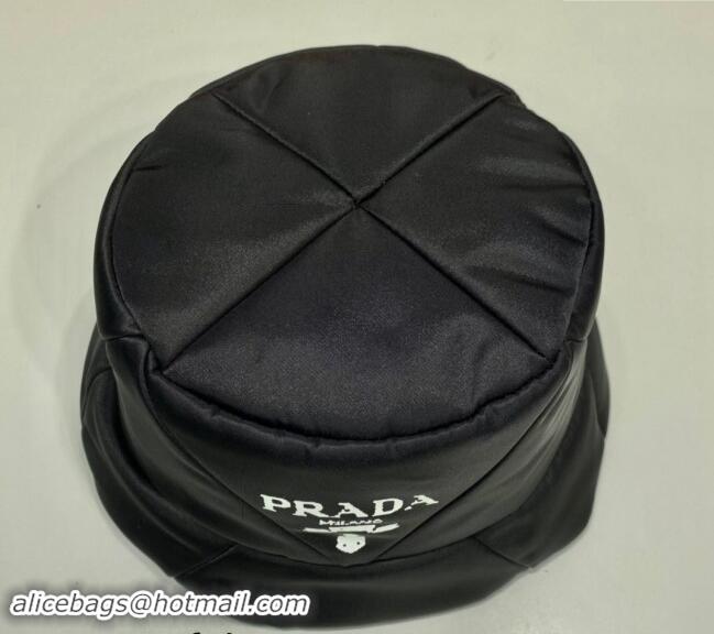 Fashion Discount Prada Quilted Nylon Bucket Hat P0048 Black 2024