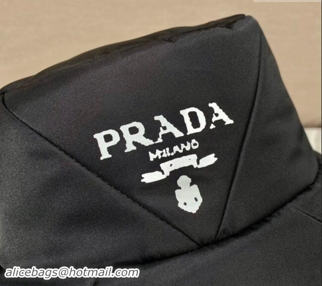 Fashion Discount Prada Quilted Nylon Bucket Hat P0048 Black 2024