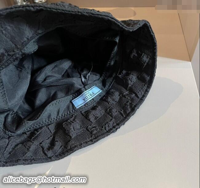 Good Looking Prada Bucket Hat 0301 Black/White 2024