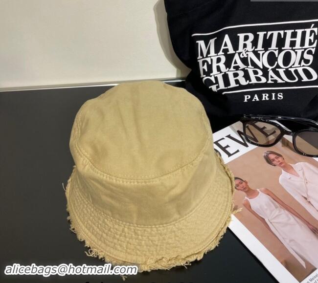 Classic Specials Prada Canvas Bucket Hat with Fringe 0302 Beige 2024