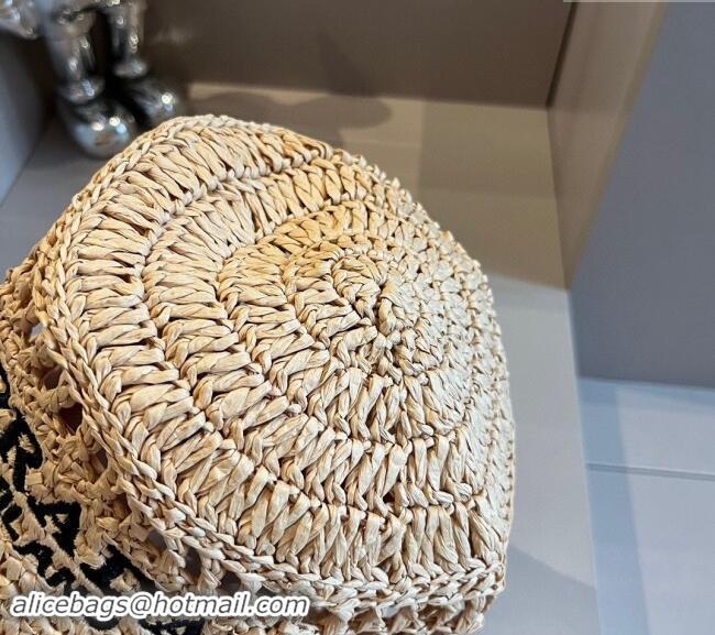 Market Sells Prada Crochet Straw Bucket Hat 0403 Beige 2024