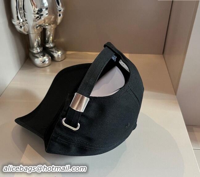 Reasonable Price Prada Canvas Baseball Hat 0514 Black 2024