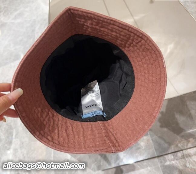 Grade Discount Prada Canvas Bucket Hat 073001 Brown 2024