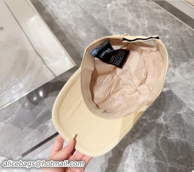 Best Price Prada Canvas Baseball Hat 073001 Beige 2024