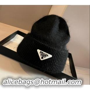 Top Quality Prada Knit Hat 1019007 Black 2024