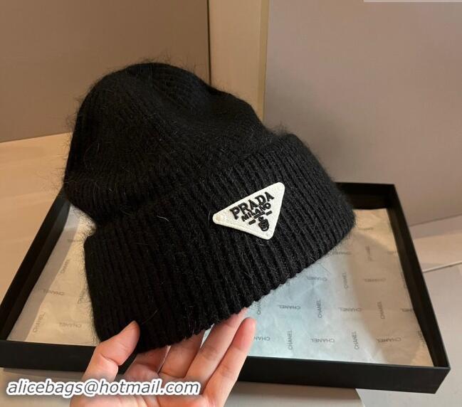 Top Quality Prada Knit Hat 1019007 Black 2024