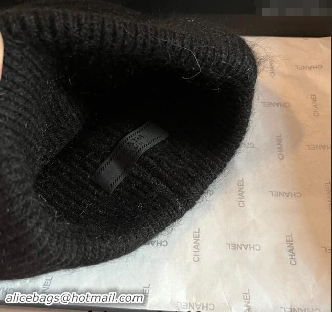 Top Quality Prada Knit Hat 1019007 Black 2024