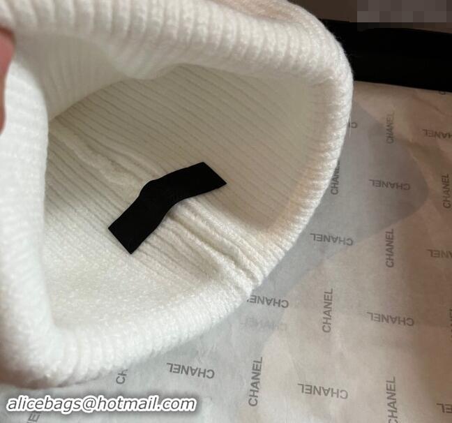 Reasonable Price Prada Knit Hat 1019007 White 2024