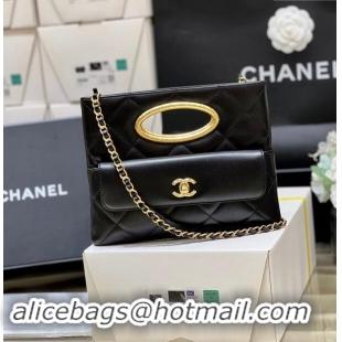 Best Price Chanel Lambskin Clutch with Chain Bag AS5038 Black 2024 Top Quality