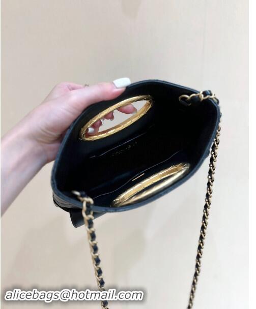 Best Price Chanel Lambskin Clutch with Chain Bag AS5038 Black 2024 Top Quality