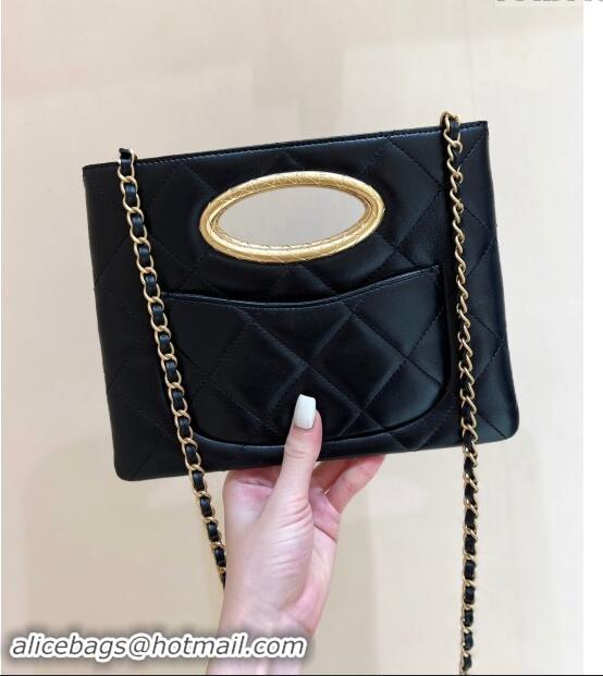 Best Price Chanel Lambskin Clutch with Chain Bag AS5038 Black 2024 Top Quality