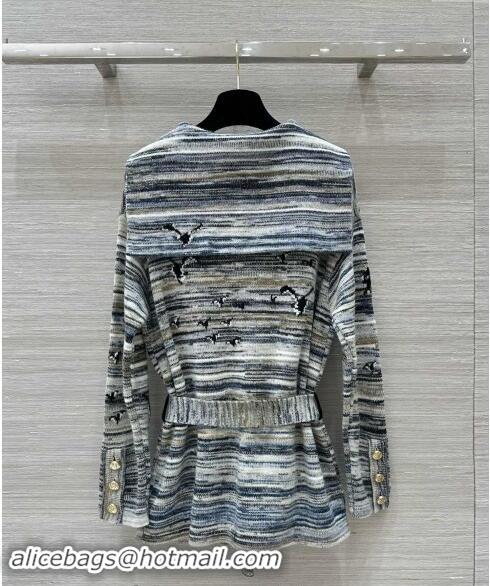 ​Well Crafted Chanel Knit Cardigan 1025 Grey 2024