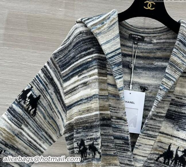 ​Well Crafted Chanel Knit Cardigan 1025 Grey 2024