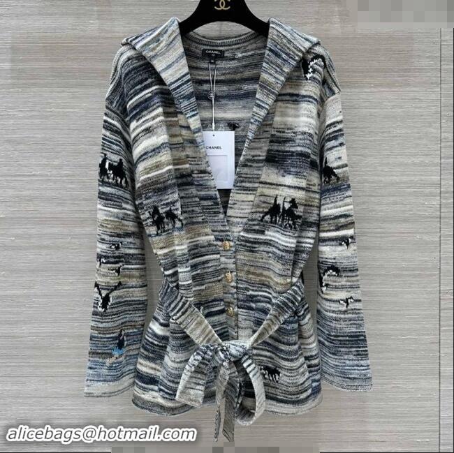 ​Well Crafted Chanel Knit Cardigan 1025 Grey 2024