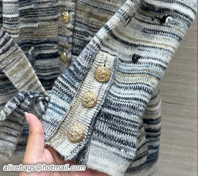 ​Well Crafted Chanel Knit Cardigan 1025 Grey 2024