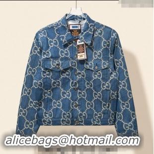 Promotional Gucci Maxi GG Blue Denim Jacket 1025 2024