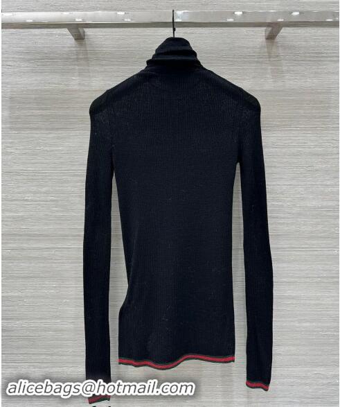 Modern Classic Gucci Sweater with Web 1025 Black 2024