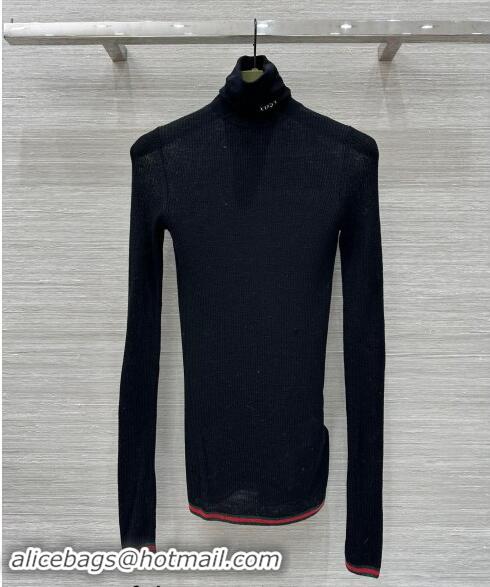 Modern Classic Gucci Sweater with Web 1025 Black 2024