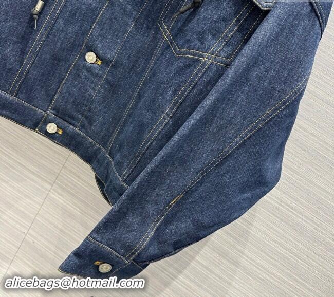 Top Quality Dior Denim Jacket 1025 Deep Blue 2024