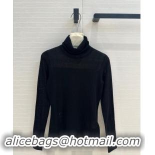 Luxury Discount Dior Knit Wool Backing Shirt CD5026 Black 2024