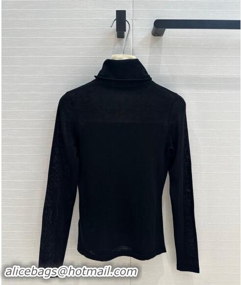 Luxury Discount Dior Knit Wool Backing Shirt CD5026 Black 2024