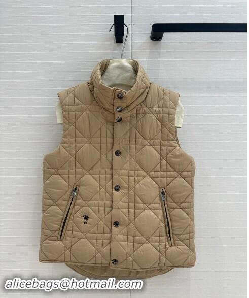 Top Grade Dior Nylon and Padded Vest 1025 Beige 2024