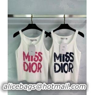 Buy Discount Dior Miss Dior Knit Vest D1025 White 2024