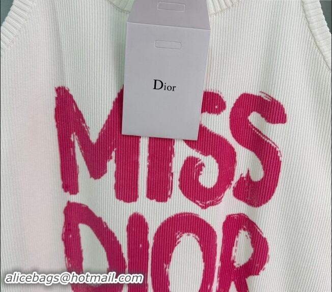 Buy Discount Dior Miss Dior Knit Vest D1025 White 2024