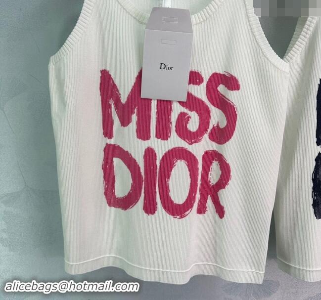 Buy Discount Dior Miss Dior Knit Vest D1025 White 2024