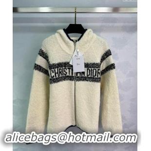 Super Quality Dior Cashmere Jacket 1025 White/Black 2024