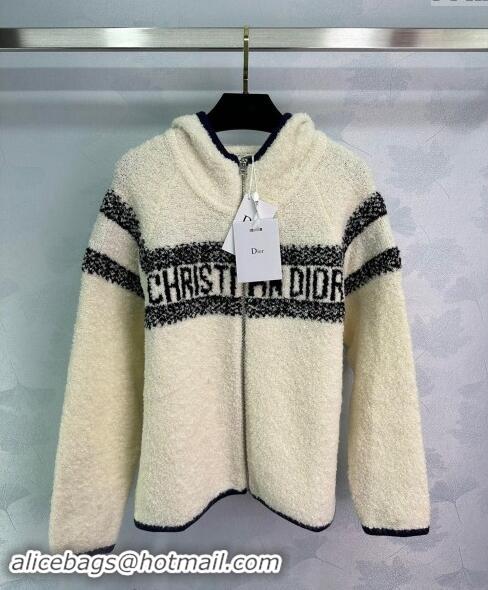 Super Quality Dior Cashmere Jacket 1025 White/Black 2024