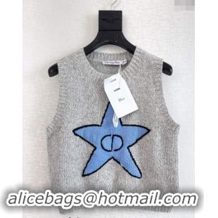 Promotional Dior CD Star Knit Vest 1025 Grey 2024