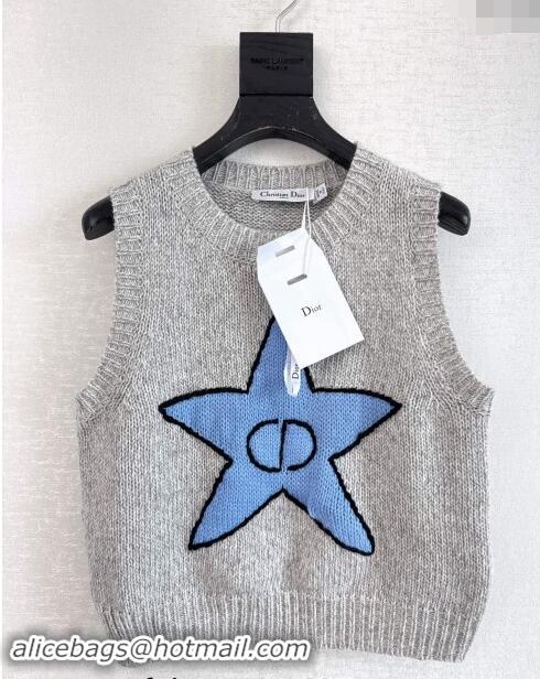 Promotional Dior CD Star Knit Vest 1025 Grey 2024